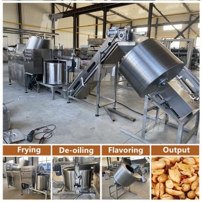 China 350kg/H Bean Peanut Frying Machine Cashew Automatic Frying Machine for sale