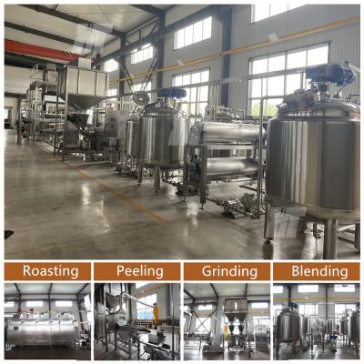 China 300-2000KG/H Peanut Butter Production Line Peanut Butter Milling Machine LNG for sale