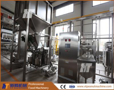 China Línea de producción de mantequilla de maní de grado alimenticio Máquina trituradora de mantequilla de almendras con molino coloidal en venta