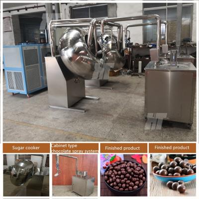 China Automatic Chocolate Coating Machine 50-70kg/time for sale