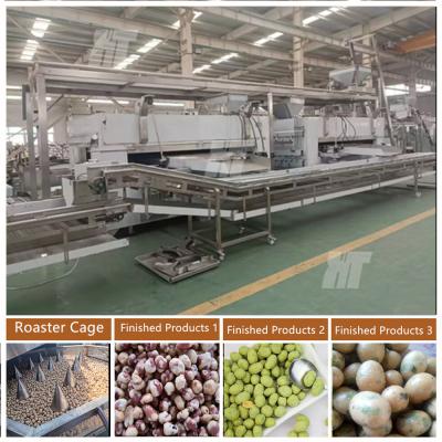 China Flat Dry Nuts Roasting Machine for sale