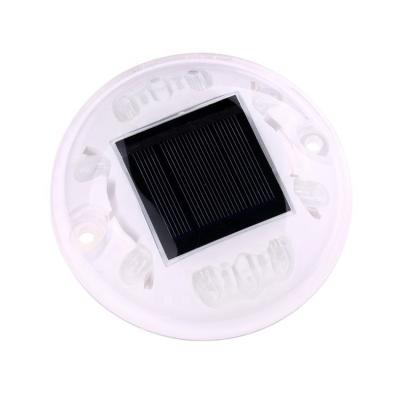 China Underground Traffic Safety PVC Solar Road Stud With Flashing Light 100*100*20mm for sale