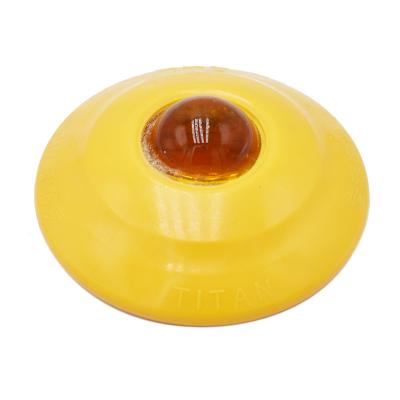 China Roadway Safety Cat Eye Reflective Plastic Pavement Marking Road Stud With Yellow for sale