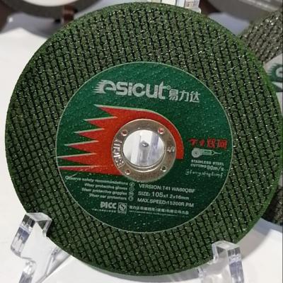 Chine La fonte Inox de 4 pouces a découpé le disque de coupure ennuyé par 16mm de la roue 105mmx1.2mm à vendre