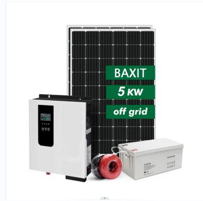 China 5500W Off Grid Solar Power System High Frequency 5KW Home Solar Energy System for sale