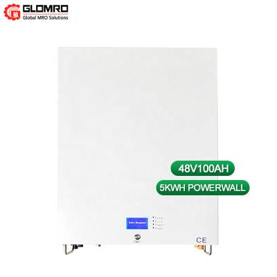 China Lifepo4 Wall Mounted Solar Lithium Ion Battery Home Energy Storage 48V 200Ah 100Ah 5kWh 10kWh for sale