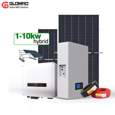 China 3kw 5kw 10kw Solar Power PV System On Grid Solar Power Generator Kit Home Solar Energy Systems for sale