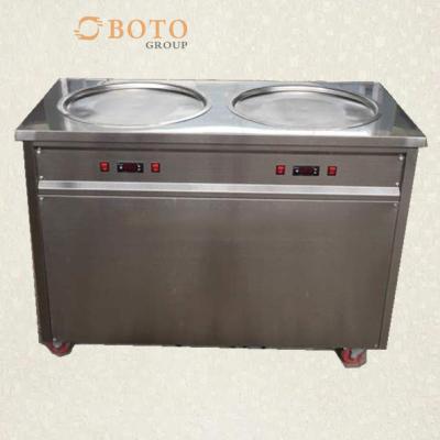 China High Effiency Big Capacity Stainless Steel Fried Ice Cream Roll Machine à venda