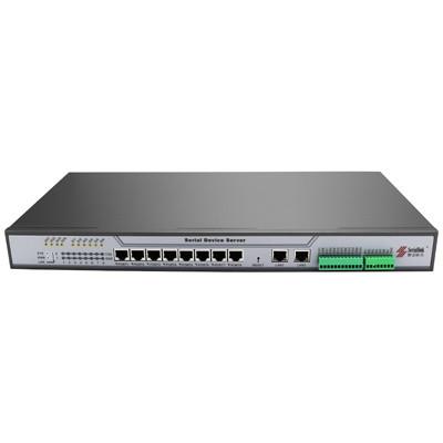 China 8 Ports Rack Serial Device Server RS232 Terminal Server for sale