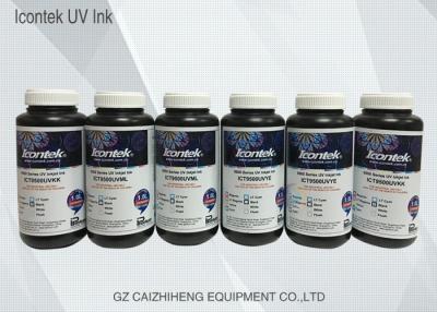 China Tinta de impressão UV de Icontek da viscosidade alta flexível com cabeça de impressão de Konica à venda