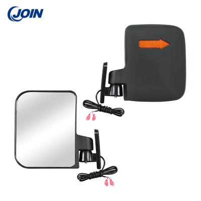 China ODM Black LED Golf Car Rear View Mirrors Removable With Turn Signs for sale