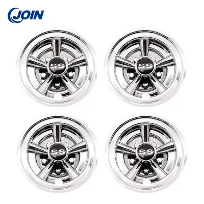 China 8 Inch SS Hub Caps Wheel Covers For Electric Golf Buggies for sale