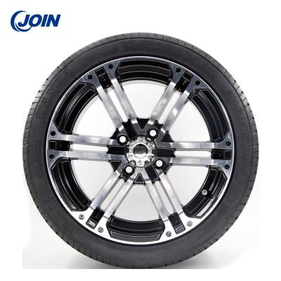 China 14 Inch Golf Cart Tires With Aluminum Wheels Durable Black en venta