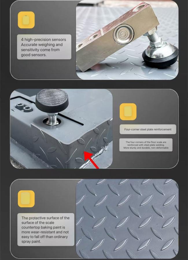 High Quality Carbon Steel 5 Ton Cattle Weighing Scales Industrial Electronic Balance Platform Floor Weighing Scales for Sale