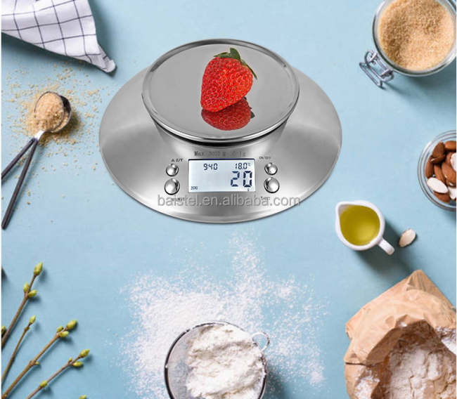 Digital Food Kitchen Scale 5kg 1g Capacity With Bowl