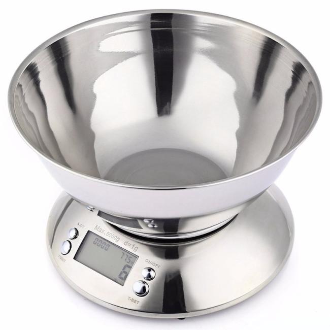 Digital Kitchen Diet Weighing Scale LCD Display High Precision 5000G 1g Kitchen Food Scales