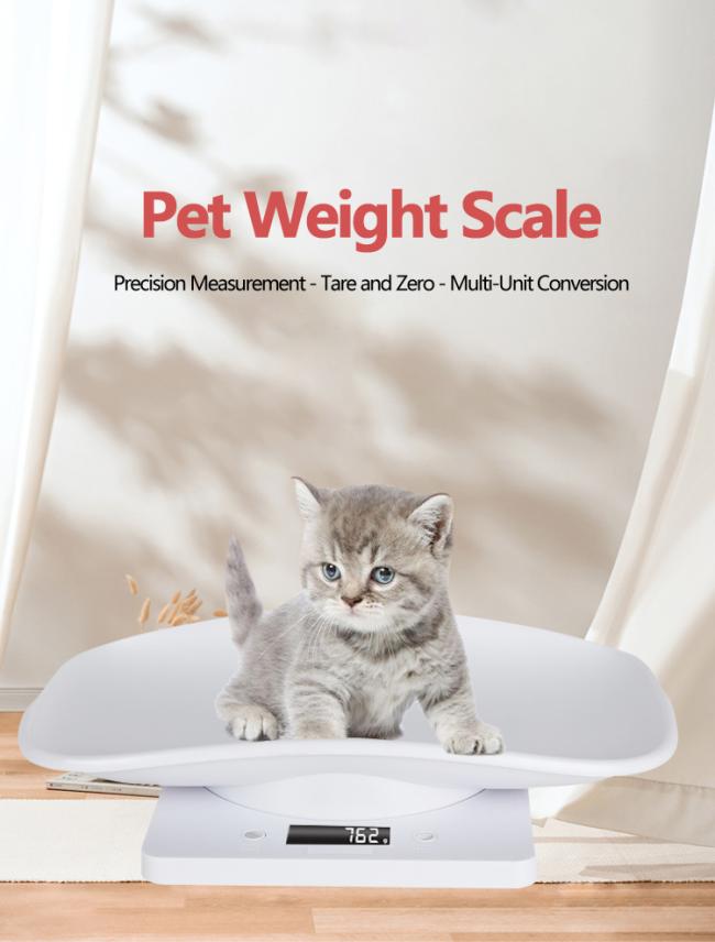 Digital Pet Scale Accurately Weight dog cat tray weight electronic scale mini 10kg pet food weighing scale