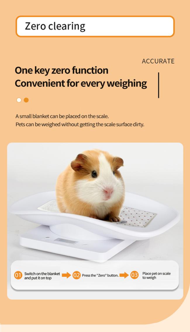 Digital Pet Scale Accurately Weight dog cat tray weight electronic scale mini 10kg pet food weighing scale