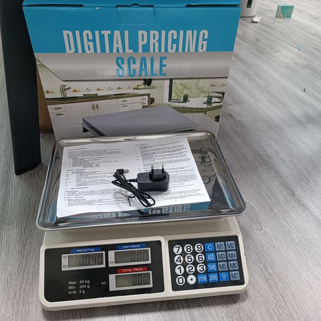 Accurate 40kg price calculation Fruit Weight Electronic counter counting commercial weight scale