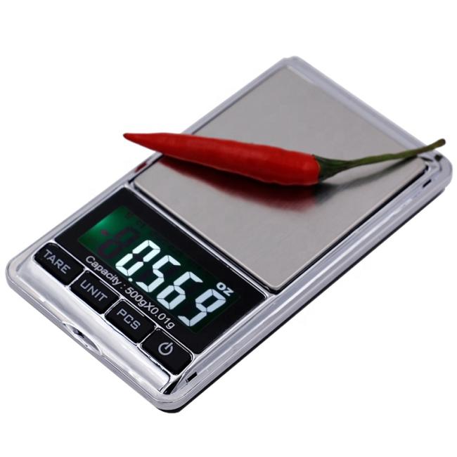 500g 0.01g Electronic Weight Diamond Balance Precision Portable Pocket Digital Scales Jewelry Weighting with Backlight