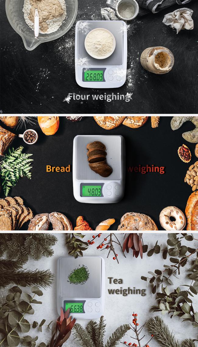 Easy Maintenance Stainless Steel Accuracy Coffee Bean Bakery Digital Food Scale Tea Scale Culinary Scale Weighing