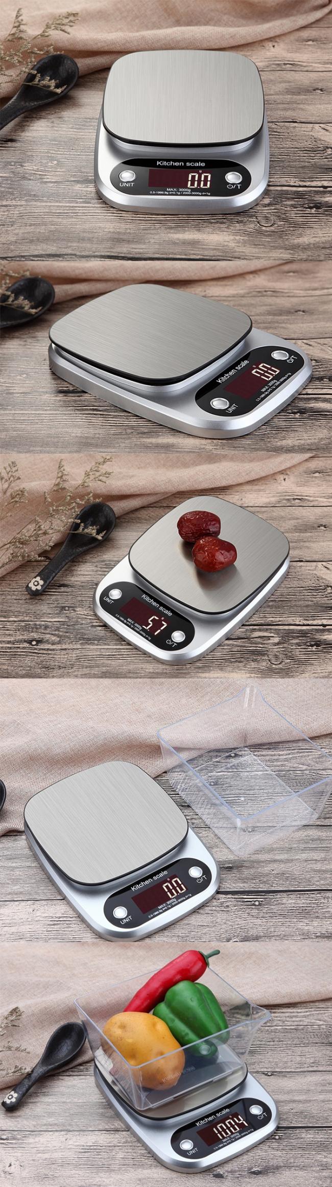 Electronic weight grams 2g to 5kg backing and cooking digital scale kitchen weighing food scales balance