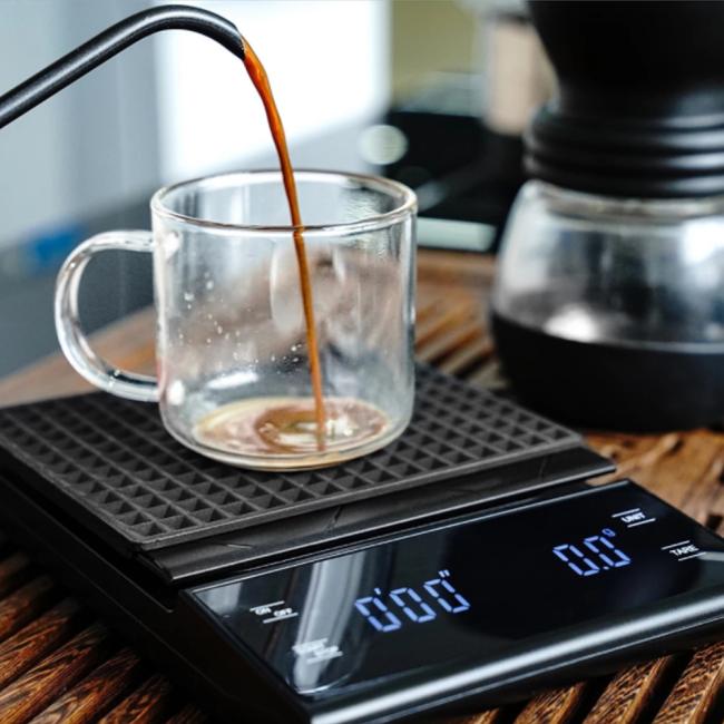 3KG/0.1g Kitchen Scale with Timer Hand Punch Drip Coffee Scale LCD Digital Coffee Scale 5KG/0.1g Household scale
