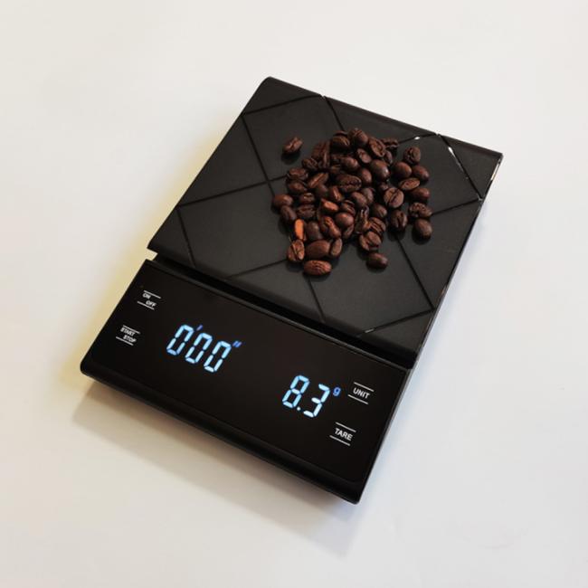 3KG/0.1g Kitchen Scale with Timer Hand Punch Drip Coffee Scale LCD Digital Coffee Scale 5KG/0.1g Household scale