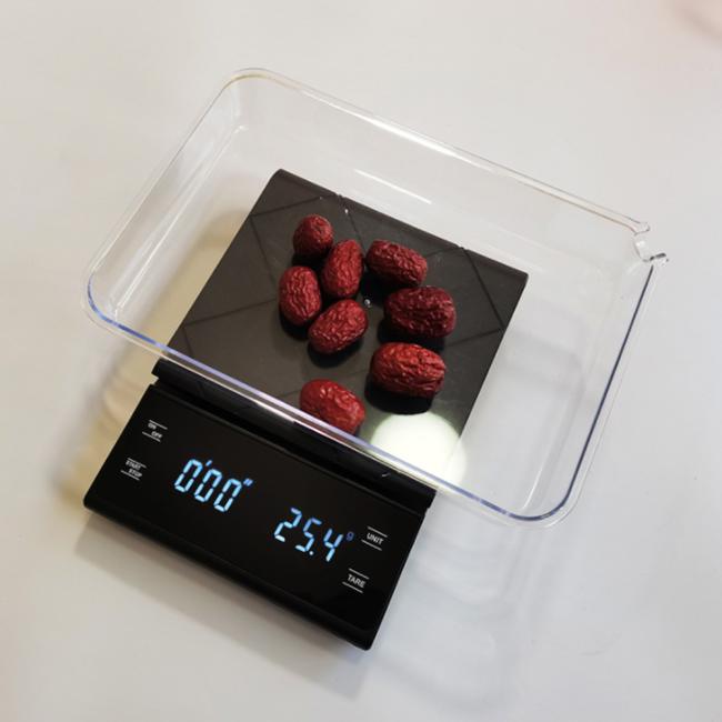 3KG/0.1g Kitchen Scale with Timer Hand Punch Drip Coffee Scale LCD Digital Coffee Scale 5KG/0.1g Household scale