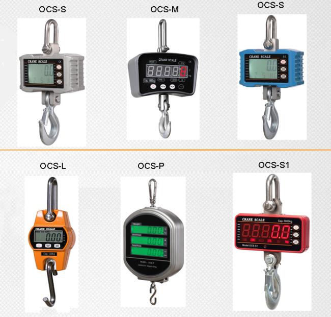 Digital Calibrate 300kg 0.1kg Lcd Display Mini Portable Crane Scale