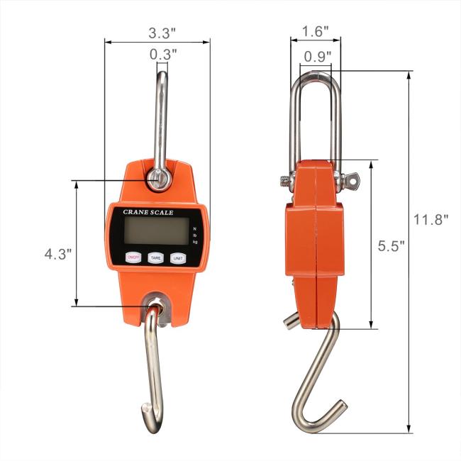 300kg Eletronic Crane Scale Digital Hanging Scale