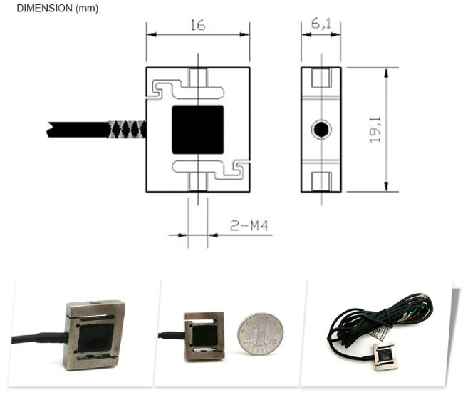 SC516MD miniature S type load cell 500g 1kg 5kg 10kg 20kg 30kg 50kg