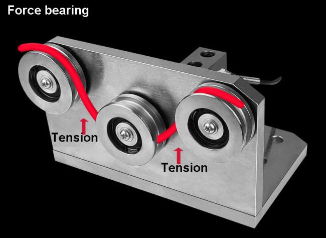 Three pulley cable tension sensor measuring pull load cell measurement yarn Metal wire rope weight Force sensors 20N 50KG 1000N