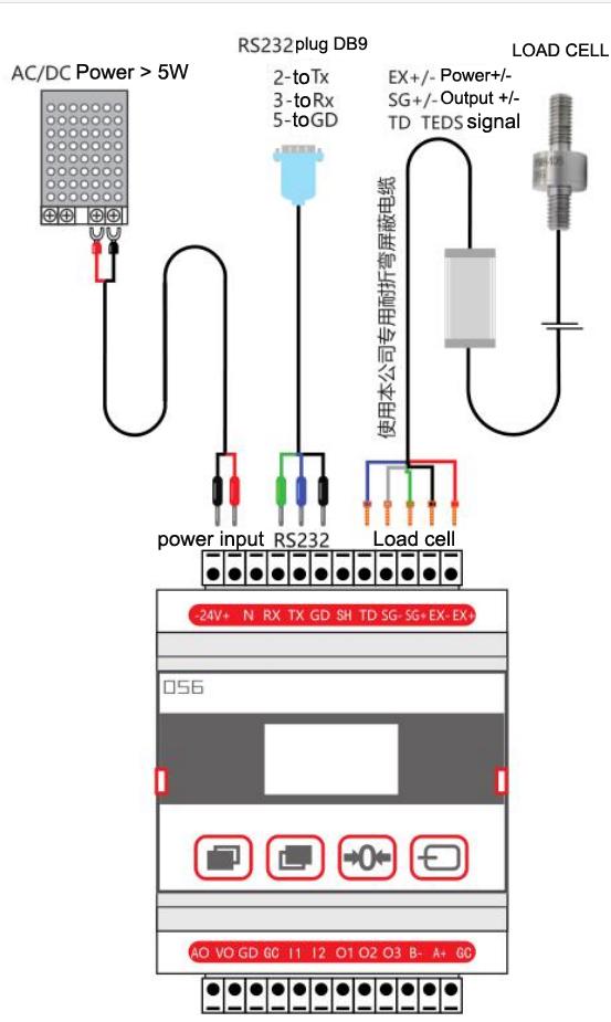 DST DS056 Load Cell Weight Sensor Controller 4-20mA RS485 Output