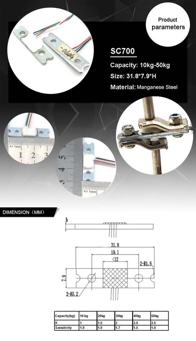 The Cheapest Price Hanging Scales Portable Scale Postal Scale Load Cell Sensors 30Kg 50Kg