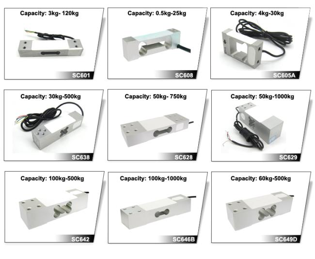 SC601 Single point load cell electronic strain gauge load cell 40kg 50kg 60kg 100kg 120kg load cell weight sensor