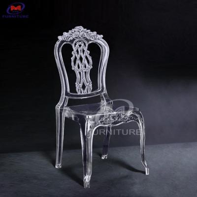 China Hotels Banquet Resin Chiavari Chair Transparent Palace Princess Chair for sale