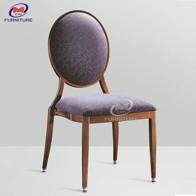 China Aluminum Restaurant Banquet Dining Chair with Round Flower Back 6KG for sale
