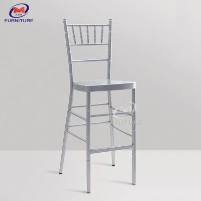 China Chiavari Back Bar Stool Chair Restaurant Metal High Back Bar Stools 250KG for sale