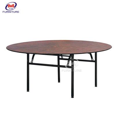 China Fireproof Board Wood Banquet Table Hotel 60 Round Banquet Tables for sale
