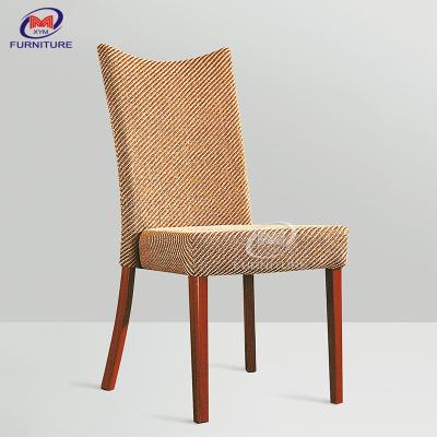 China Stackable Restaurant Hotel Banquet Dining Chair Modern Metal Frame for sale