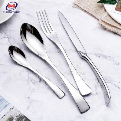 China Hotel Equipment And Supplies Stainless Steel Silver Ware Cutlery Set for sale