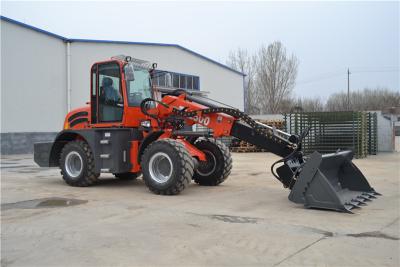 China WY2500 farm machinery telescopic extended wheel loader with 4 in 1 bucket for sale