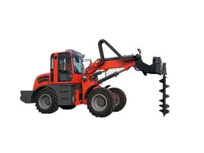 China WY2500  contruction machienry 4WD  telescopic loader with earth auger for sale