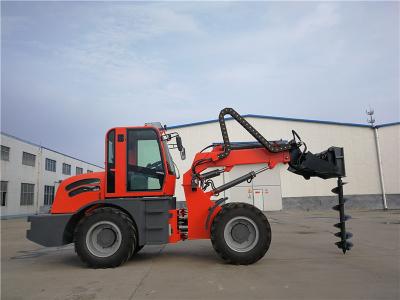 China 2.5ton farmland machinery  4WD  telescopic loader  with earth auger for sale