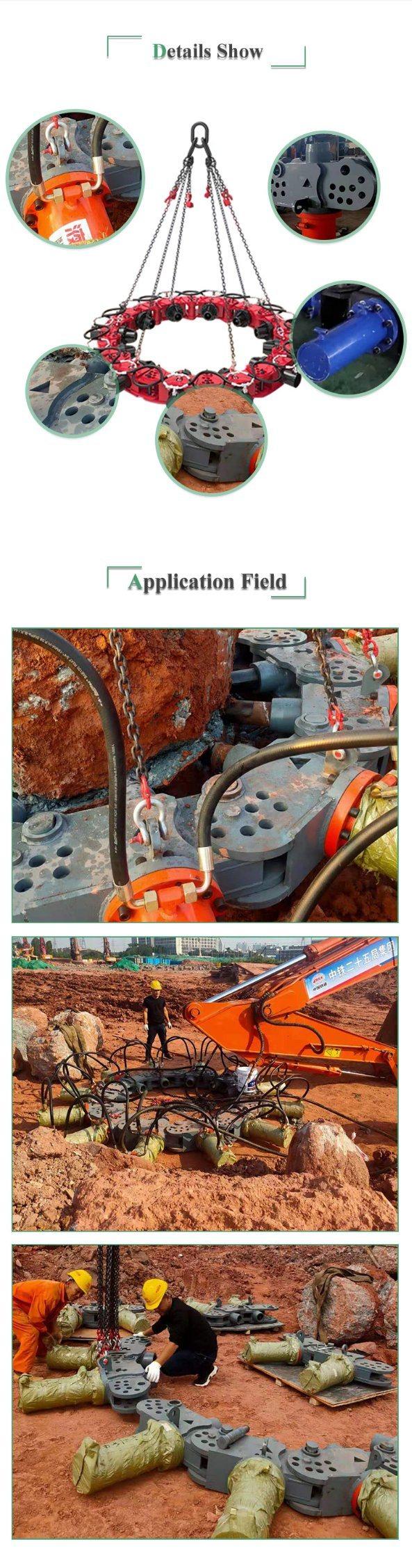 Excavator Crane Mounted Hydraulic Concrete Pile Breaker Head Cutter