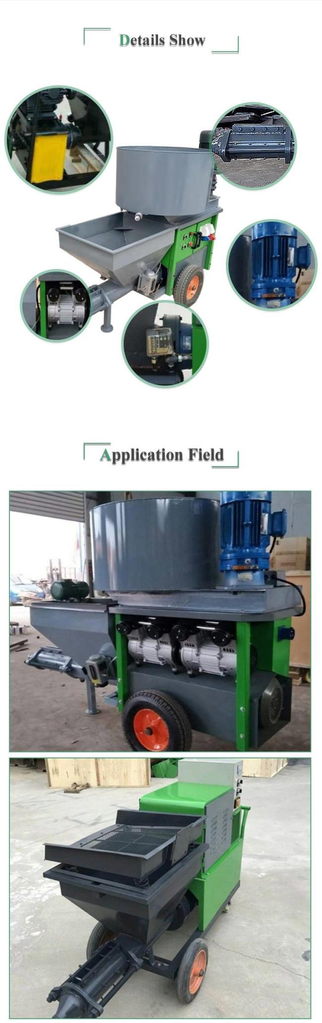 Concrete Pump Mixed Cement Mortar Plaster Spray Machine