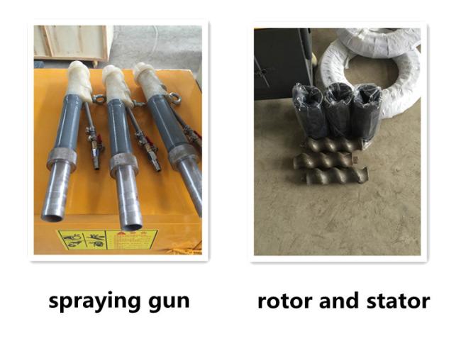 Screw Type Mortar Spraying Machine with Air Compressor