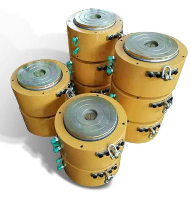 中国 Lock Nut Hollow Hydraulic Cylinder Jack  5 - 150 Tons Large Tonnage Synchronous Jack 販売のため