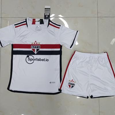 China Premium Fabric Customizable Soccer Jersey White Football Shirt for sale